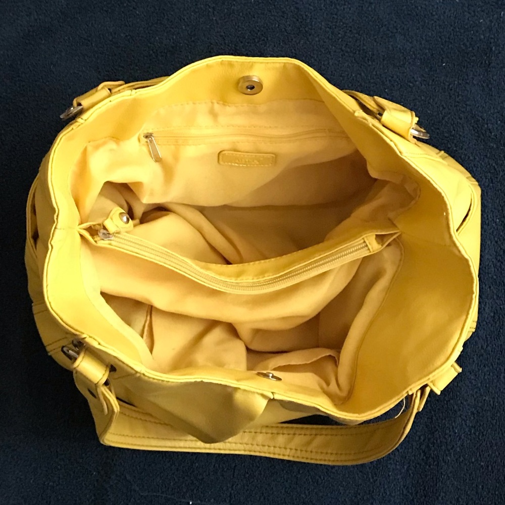 Apt. 9 Brooklyn Pleated Yellow Shopper Bag - Picture 4 of 7